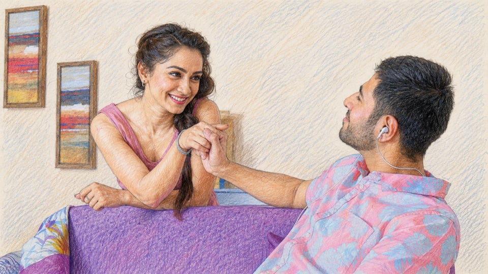 Colour pencil artwork for GM Fabrics
