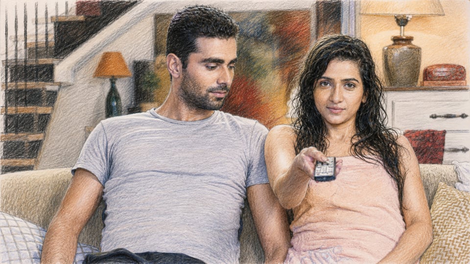 Colour pencil artwork for Durex — Full Length